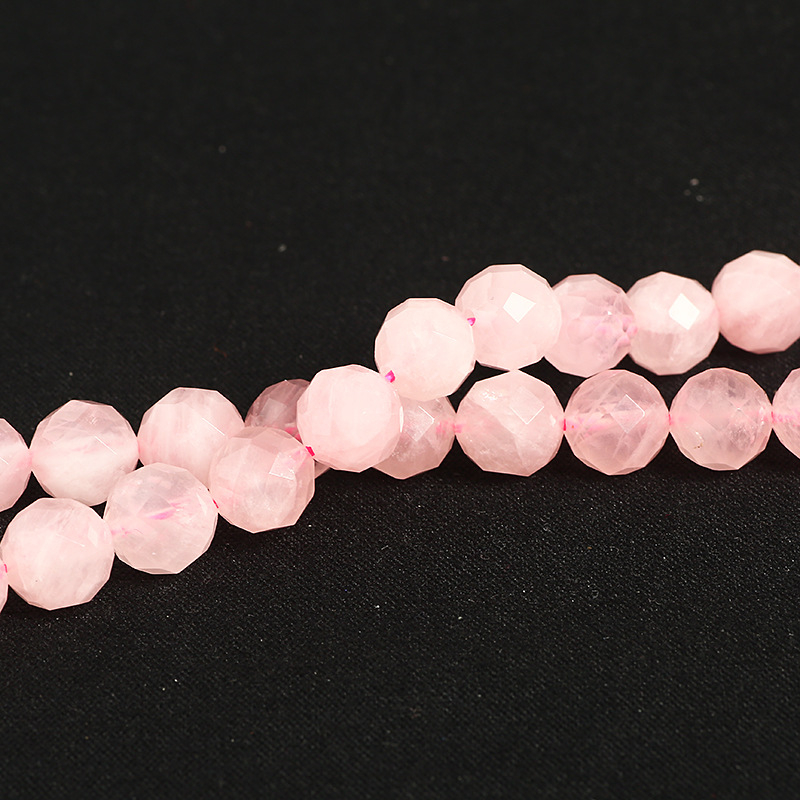 Labave perle Madagascar prah kristal, okrugle, polirane, brend Also butterfly