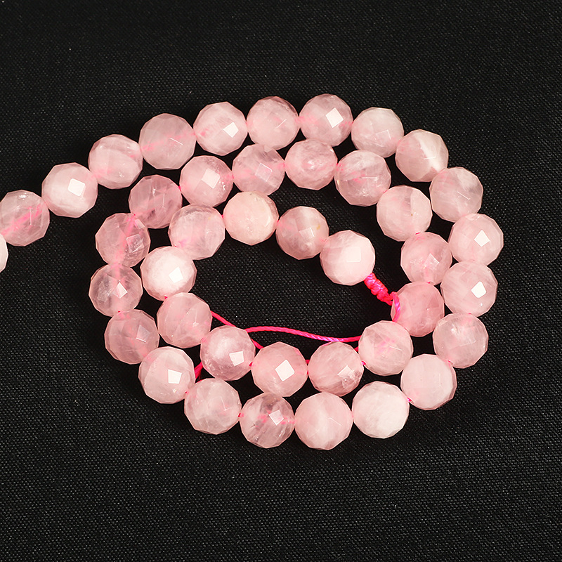 Labave perle Madagascar prah kristal, okrugle, polirane, brend Also butterfly