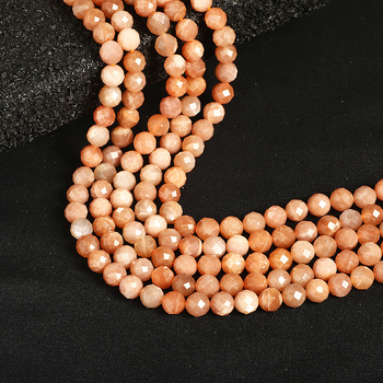 Sunstone perle – okrugle, polirane; labave perle; branda Also butterfly, serija Also butterfly