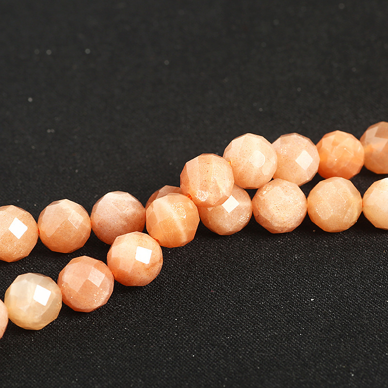 Sunstone perle – okrugle, polirane; labave perle; branda Also butterfly, serija Also butterfly