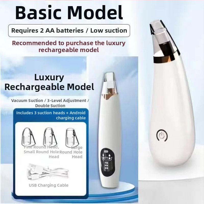 Juodųjų dėmių siurbimo įrenginys — elektrinis, namų naudojimui, stiprus siurbimas, modelis 5678, 3 greičiai, odai saugu