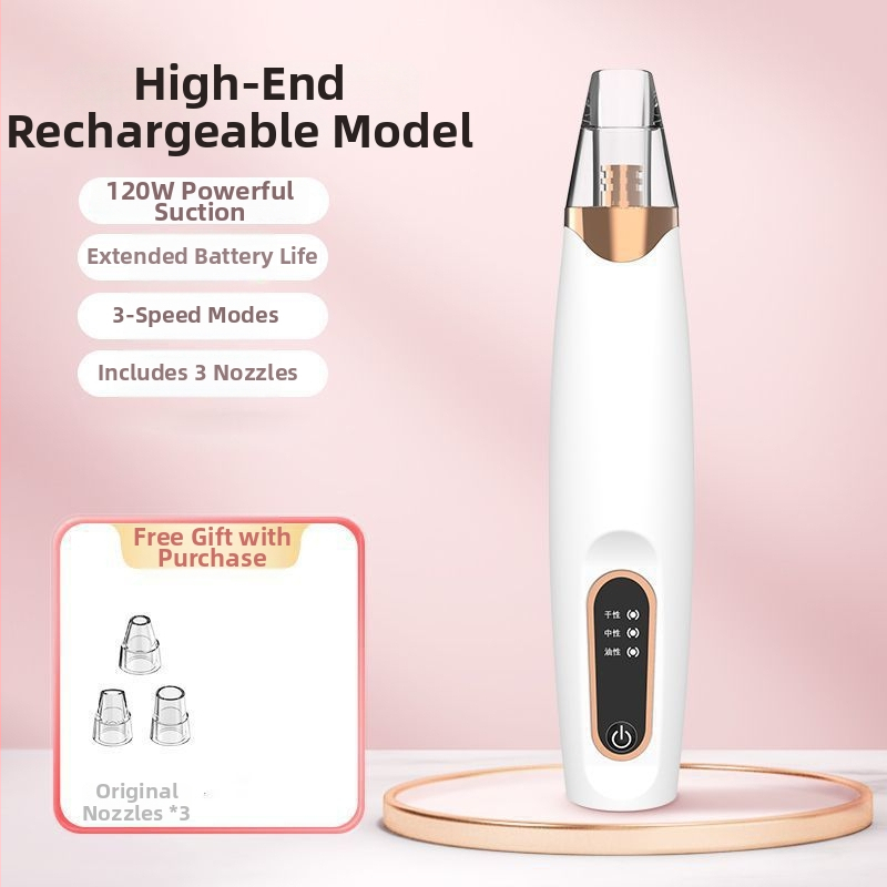 Juodųjų dėmių siurbimo įrenginys — elektrinis, namų naudojimui, stiprus siurbimas, modelis 5678, 3 greičiai, odai saugu