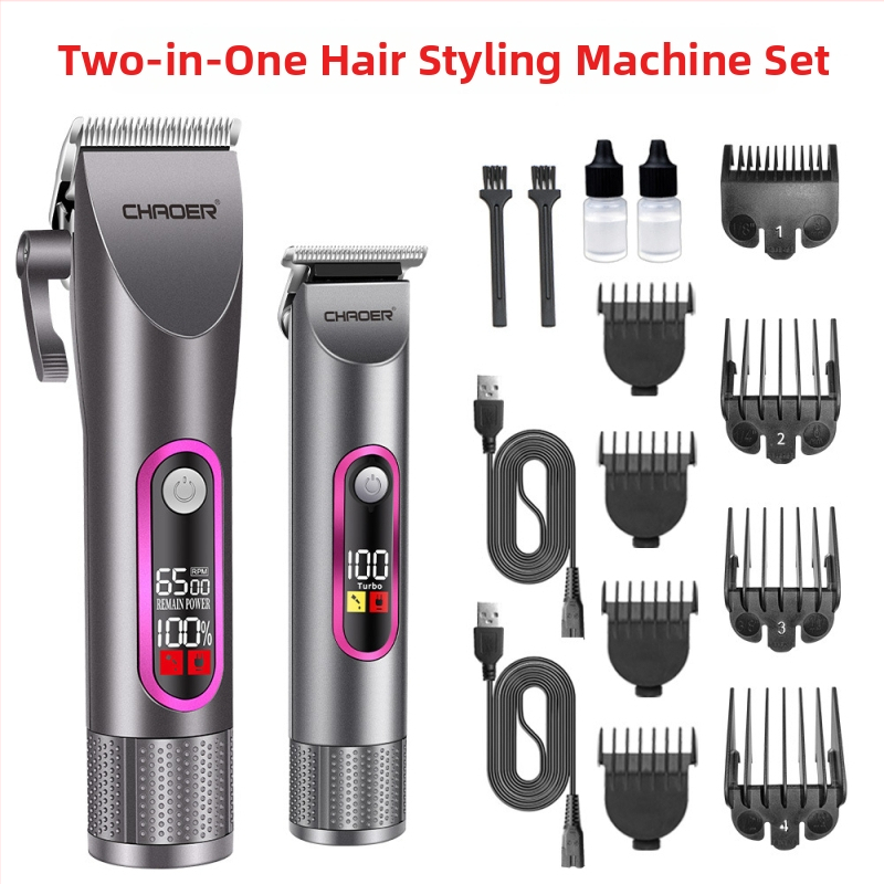 Vyrų namų plaukų kirpimo mašinėlė — Įkraunamas/dvigubos maitinimo šaltinis, Įmontuota baterija 1200–2000 mAh, Darbo laikas 3–6 val., Nerūdijančio plieno peiliukai