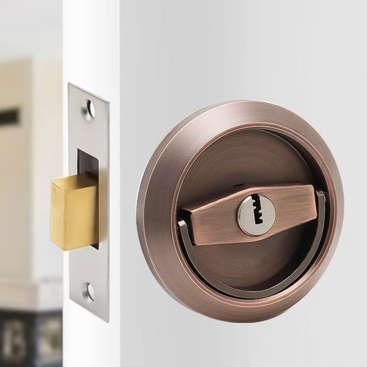 Húzógömb zár belső ajtókhoz — rejtett kivitel, 304 rozsdamentes acél, golyózár típusú, kétoldalas