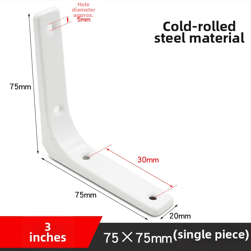 L-tvarovaný stena nosič na skladovanie, materiál: za studena valcovaná oceľ/nerezová oceľ, model 484848, pre nástenné skladovanie, štýl: moderný minimalizmus