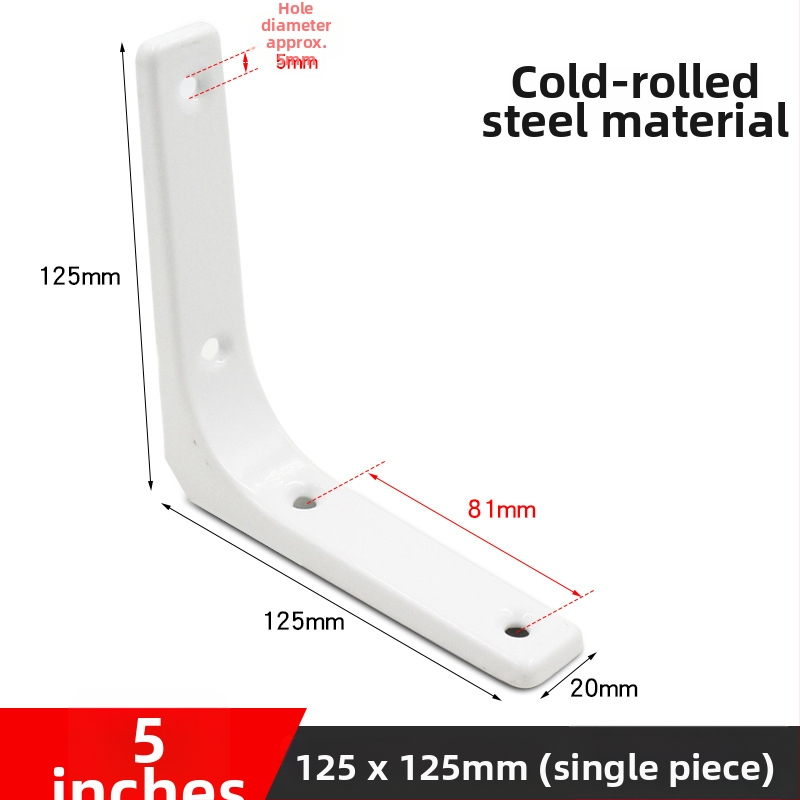 L-tvarovaný stena nosič na skladovanie, materiál: za studena valcovaná oceľ/nerezová oceľ, model 484848, pre nástenné skladovanie, štýl: moderný minimalizmus