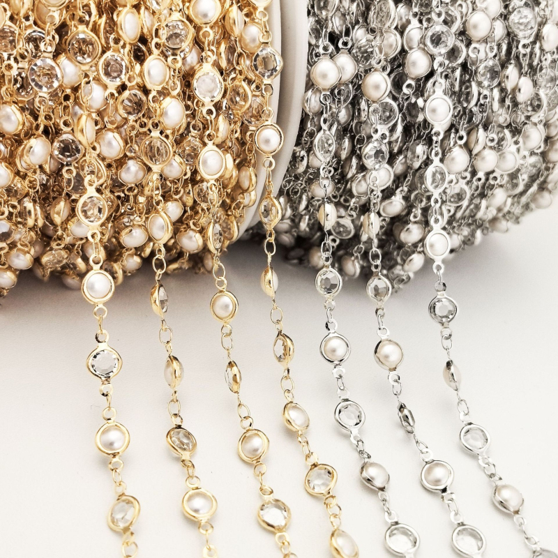 Lant DIY din cupru pentru bijuterii, cu electroplacare și opțiune de personalizare