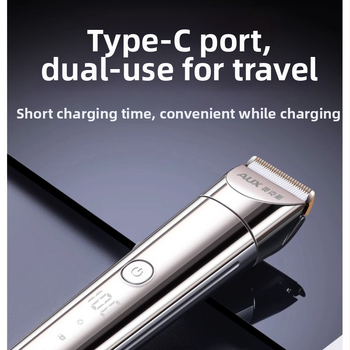 Elektrinė plaukų kirpimo mašinėlė – įkraunama, keraminiai peiliai, visiškai plaunama, atspari vandeniui, bendram naudojimui