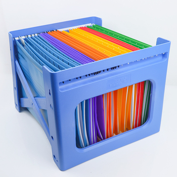 Raft pentru fișiere suspendat, reglabil, din plastic, un nivel