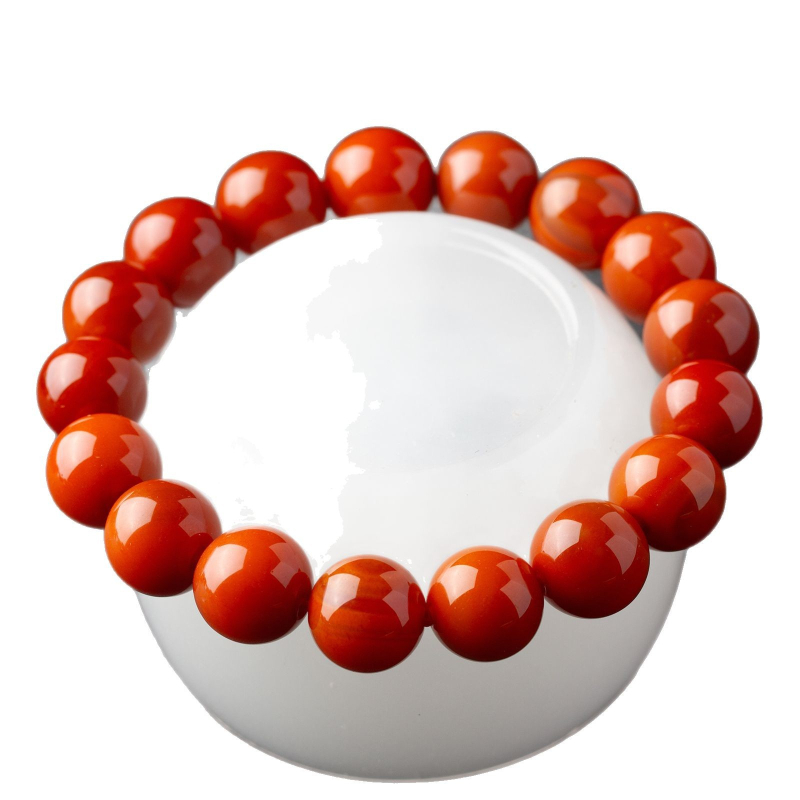 DIY set nakita od agata — unisex narukvica i ogrlica s plamenim uzorkom, Chen Yiliu, proljeće 2025.