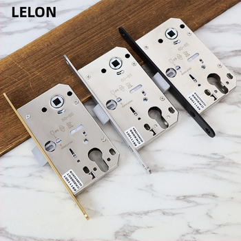 Vidinių durų mediniams durims užrakinimo korpusas, magnetinis tylus užraktas, nerūdijantis plienas, modeliai RML-39/RML-41, modernus stilius