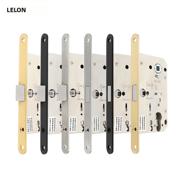 Vidinių durų mediniams durims užrakinimo korpusas, magnetinis tylus užraktas, nerūdijantis plienas, modeliai RML-39/RML-41, modernus stilius