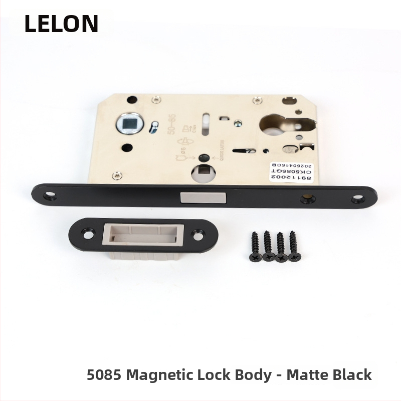 Vidinių durų mediniams durims užrakinimo korpusas, magnetinis tylus užraktas, nerūdijantis plienas, modeliai RML-39/RML-41, modernus stilius