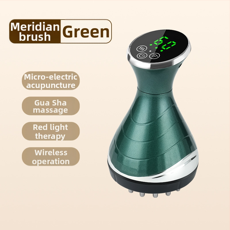 Elektriskā gua sha masāžas ierīce HH878 – 3 ātrumi, 1800mAh, ABS korpuss, temperatūra 35–65°C