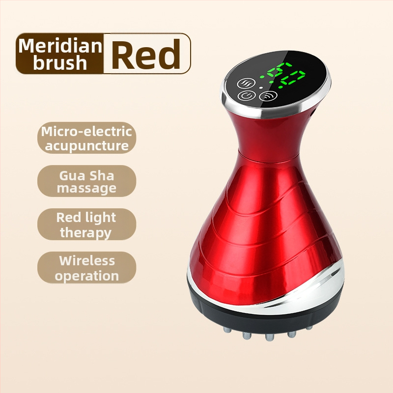 Elektriskā gua sha masāžas ierīce HH878 – 3 ātrumi, 1800mAh, ABS korpuss, temperatūra 35–65°C