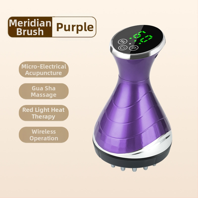 Elektriskā gua sha masāžas ierīce HH878 – 3 ātrumi, 1800mAh, ABS korpuss, temperatūra 35–65°C