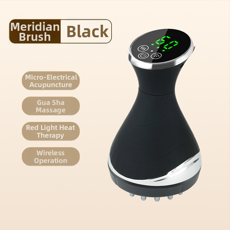 Elektriskā gua sha masāžas ierīce HH878 – 3 ātrumi, 1800mAh, ABS korpuss, temperatūra 35–65°C