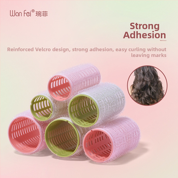 Līmējamā matu rulīte ar gaisu un apjomīgu veidošanu (Tips: Līmējamā matu rulīte; Materiāls: Nilon; Zīmols: Kawa qier; Importēts: Nē; Piemērots: ikdienas lietotāji)