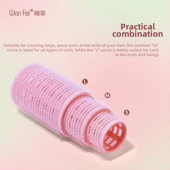 Līmējamā matu rulīte ar gaisu un apjomīgu veidošanu (Tips: Līmējamā matu rulīte; Materiāls: Nilon; Zīmols: Kawa qier; Importēts: Nē; Piemērots: ikdienas lietotāji)