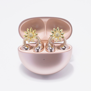 Dodatak za naušnice, bakar-cirkonij, elektroplatiranje, kružni uzorak, 4 g, originalni dizajn (Daily Commute serija)
