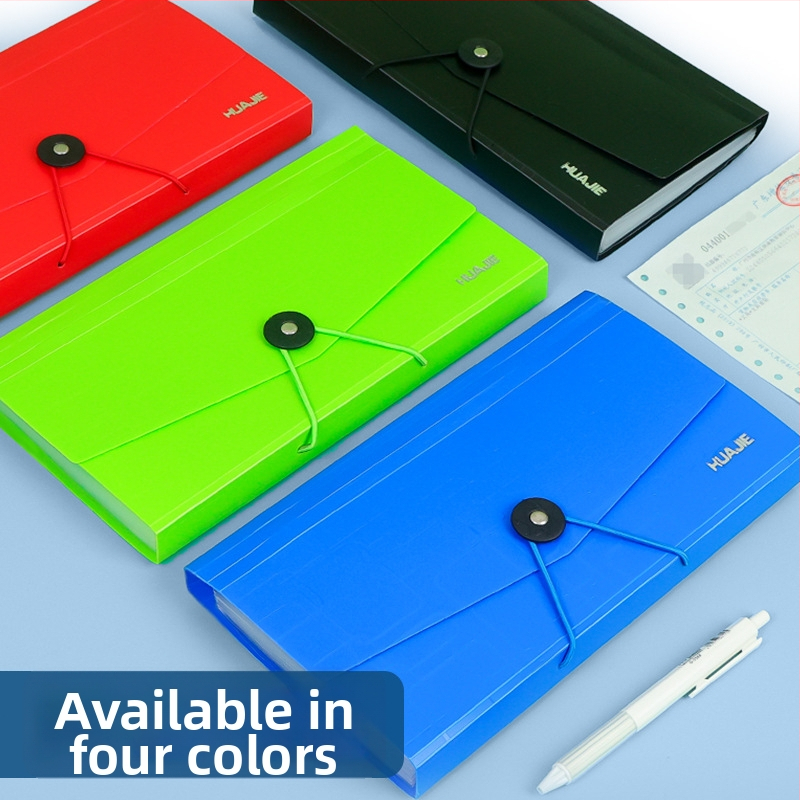 Hua Jie A5 akordeona mapīte faktūrām ar 13 nodalījumiem, no plastmasas, bez zīmoga, bez pielāgošanas