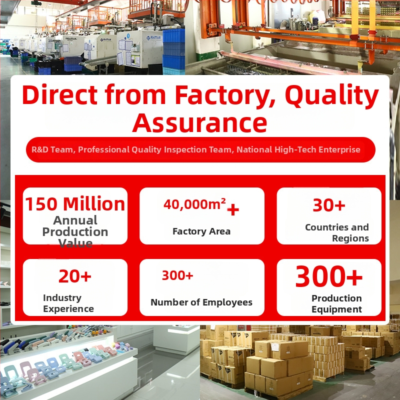 Farebné kovové sponky na dokumenty Bright, dizajn s dlhým chvostom, ekonomický model, balenie valcami