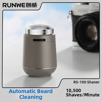 Elektrický holiaci stroj RS100 s otočnou hlavou, vstavaná batéria, plne umývateľný pre celé telo, výdrž batérie 45–60 min