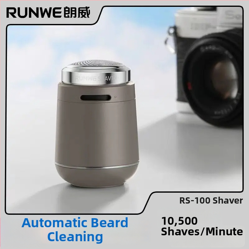 Elektrický holiaci stroj RS100 s otočnou hlavou, vstavaná batéria, plne umývateľný pre celé telo, výdrž batérie 45–60 min