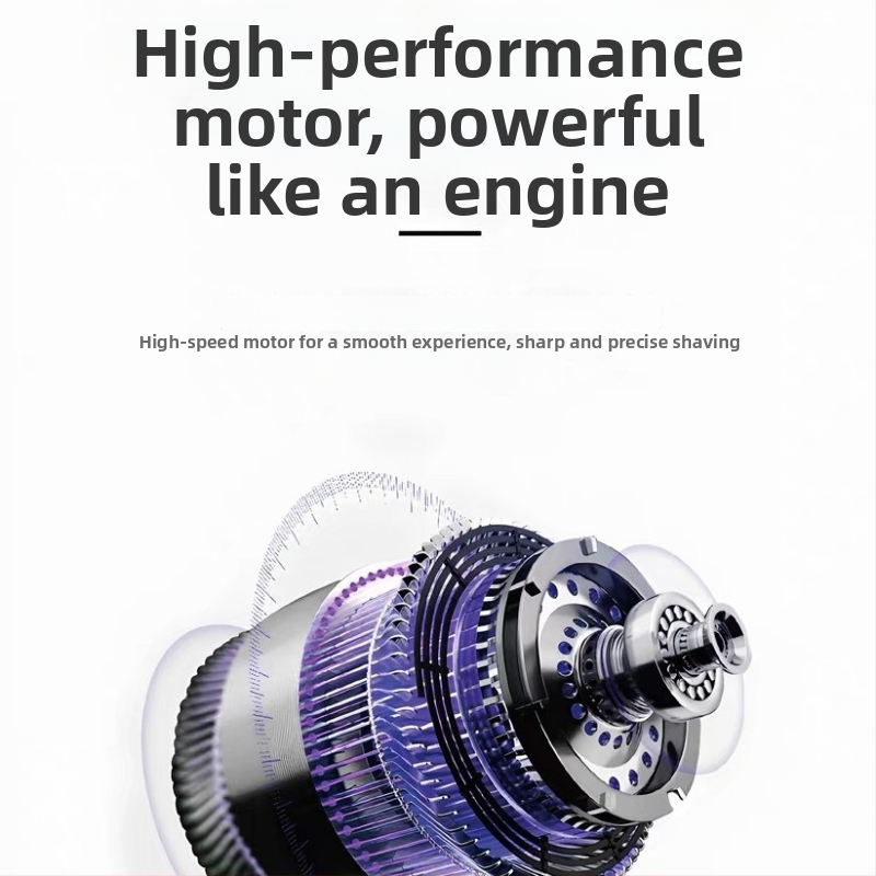 Elektrický holiaci stroj RS100 s otočnou hlavou, vstavaná batéria, plne umývateľný pre celé telo, výdrž batérie 45–60 min