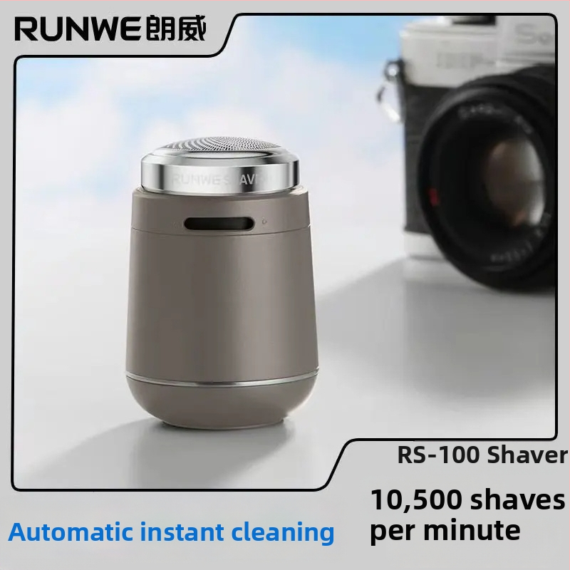Elektrický holiaci stroj RS100 s otočnou hlavou, vstavaná batéria, plne umývateľný pre celé telo, výdrž batérie 45–60 min