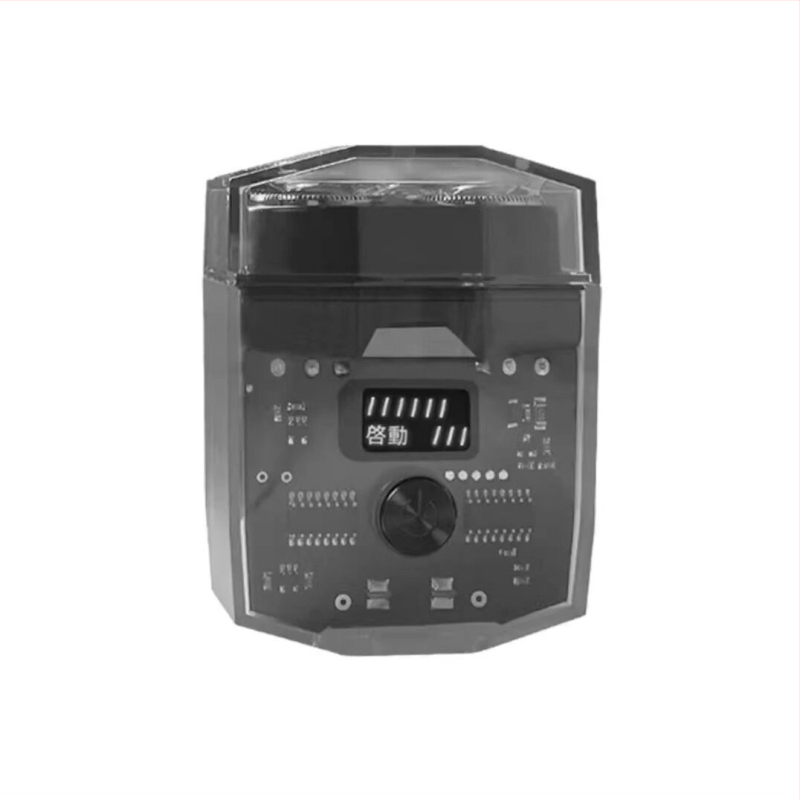 Konka priehľadný dvojhlavý rotačný elektrický holiaci strojček s vstavanou batériou, výdrž až 45 minút, nízky hluk pod 36 dB