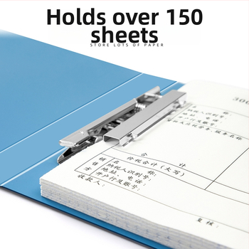 Huijin 131/121 plastikinis dokumentų segtuvas su viengubu laikikliu, talpa 60–80 lapų, su logotipu