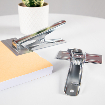 Μεγάλα κλιπ για έγγραφα — Zhiyou, ατσάλι, χειροκίνητος φορέας λογαριασμών