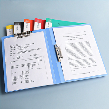 Dokumentų dėklas su vienu tvirtu spaustuku, PP medžiaga, modelis 6341/6342, Shanghui