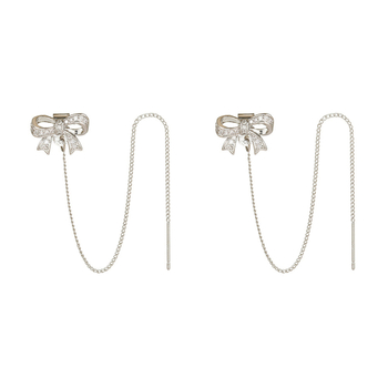 Klip za slušalice u obliku mašne – bakar, elektroplatiranje, izvorni dizajn, 2,1 g
