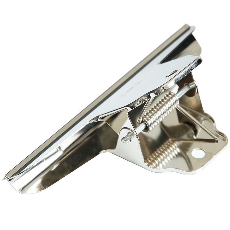 Metāla biļešu klipsis ar kalnu formu, zīmols Deli, modelis 9531, materiāls: metāls, iepakojums: PP maisiņš