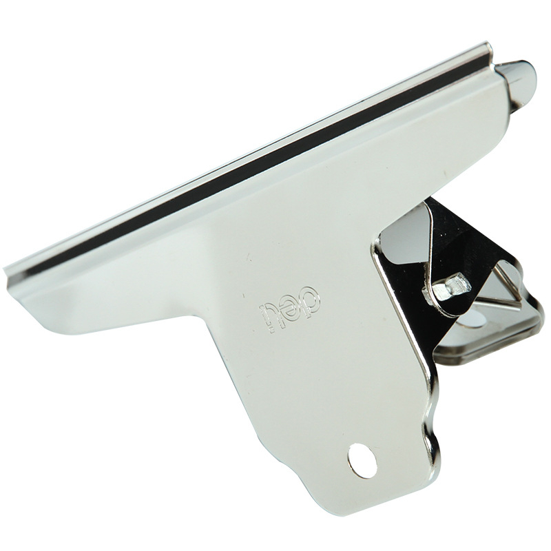 Metāla biļešu klipsis ar kalnu formu, zīmols Deli, modelis 9531, materiāls: metāls, iepakojums: PP maisiņš