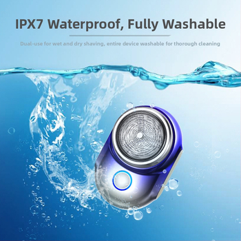 Suoai V6 vodotesná, prenosná elektrická holiaca s 1 otáčajúcou hlavou, vstavaná batéria 500–800 mAh, výdrž 60 minút a viac