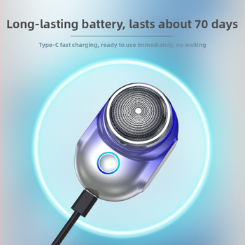 Suoai V6 vodotesná, prenosná elektrická holiaca s 1 otáčajúcou hlavou, vstavaná batéria 500–800 mAh, výdrž 60 minút a viac