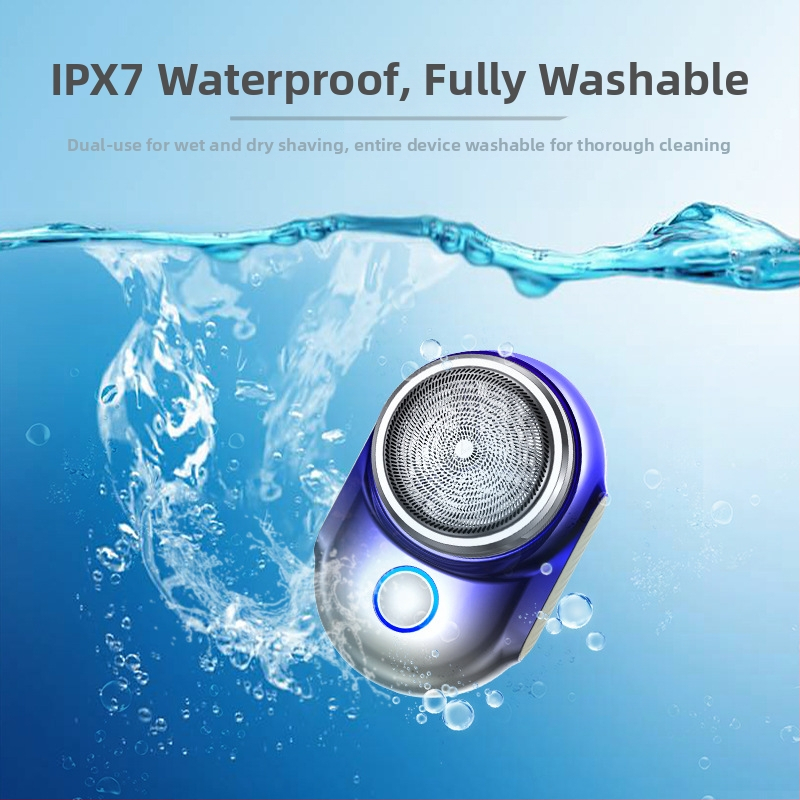 Suoai V6 vodotesná, prenosná elektrická holiaca s 1 otáčajúcou hlavou, vstavaná batéria 500–800 mAh, výdrž 60 minút a viac