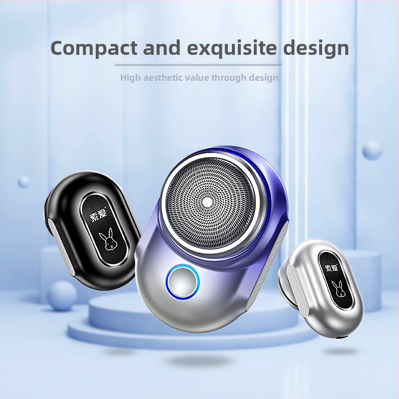 Suoai V6 vodotesná, prenosná elektrická holiaca s 1 otáčajúcou hlavou, vstavaná batéria 500–800 mAh, výdrž 60 minút a viac