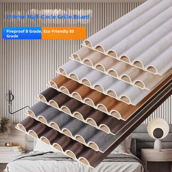 Pusapvalis sienos panelė iš bambukų pluošto, modernus paprastas stilius, naujas kinų stilius; įrengimo paslauga teikiama