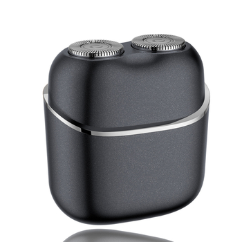 Електрическа самобръсначка с въртяща се двойна глава, водоустойчива за цялото тяло, вградена батерия 300–500 mAh, до 60 минути работа, време за зареждане 1,5 ч