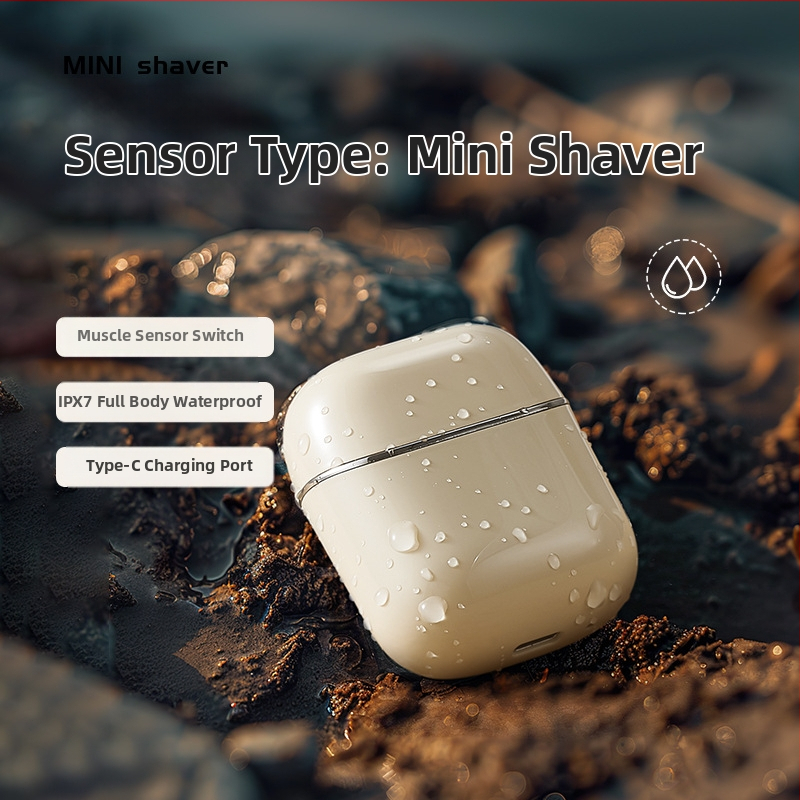 Elektrická holiaca brúska s rotujúcou dvojitou hlavou, vodotesná pre celé telo, vstavaná batéria 300–500 mAh, výdrž 60 min, nabíjanie 1,5 h