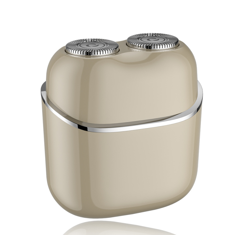 Електрическа самобръсначка с въртяща се двойна глава, водоустойчива за цялото тяло, вградена батерия 300–500 mAh, до 60 минути работа, време за зареждане 1,5 ч