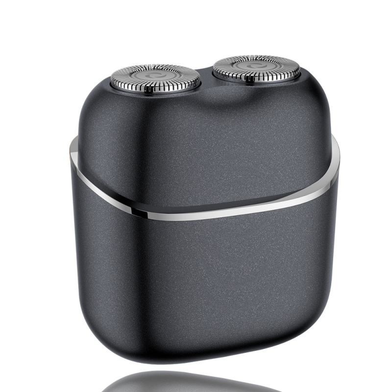 Електрическа самобръсначка с въртяща се двойна глава, водоустойчива за цялото тяло, вградена батерия 300–500 mAh, до 60 минути работа, време за зареждане 1,5 ч