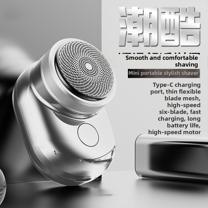 Elektromos borotva brushless motorral, három pengés fej, beépített 500–800 mAh akkumulátor, mosható fej, hosszú üzemidejű (>7 nap)