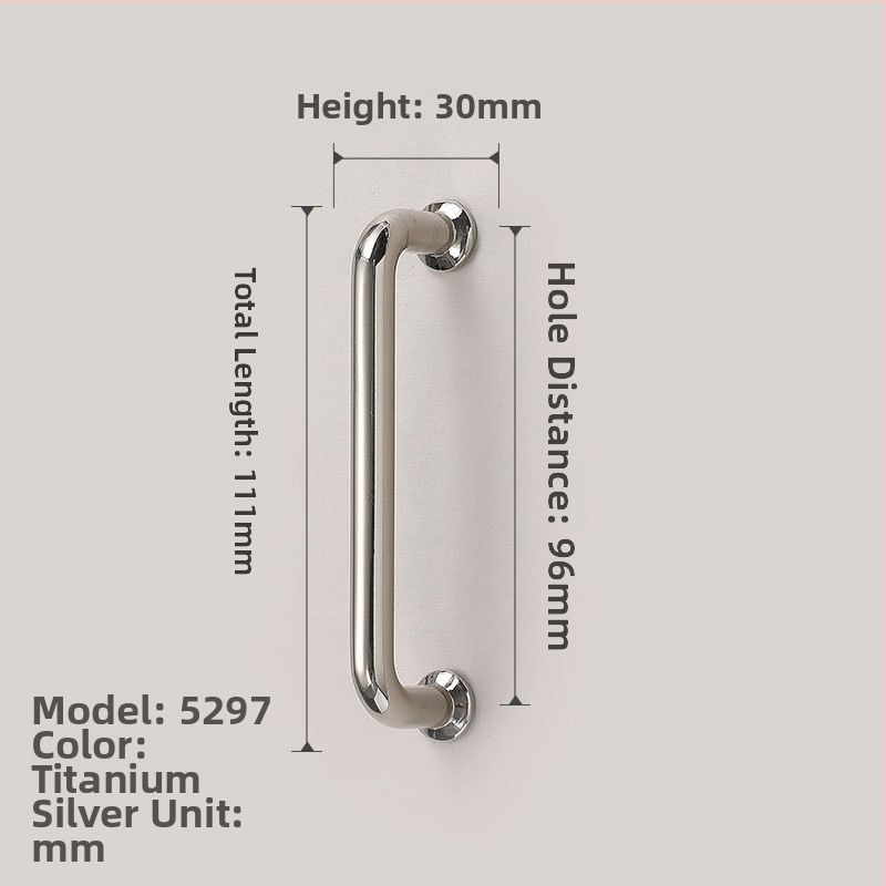 Baldų rankenos spintos durims | Šiuolaikinis paprastumas, cinko lydinys, liejimas spaudimu, modeliai 1215/5297/5521