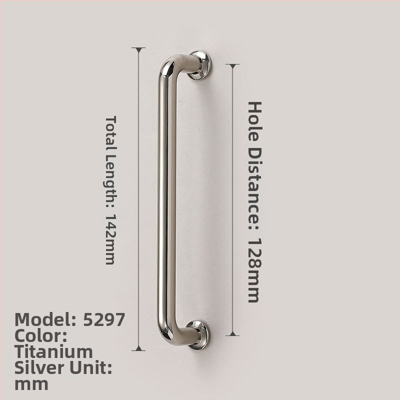 Baldų rankenos spintos durims | Šiuolaikinis paprastumas, cinko lydinys, liejimas spaudimu, modeliai 1215/5297/5521