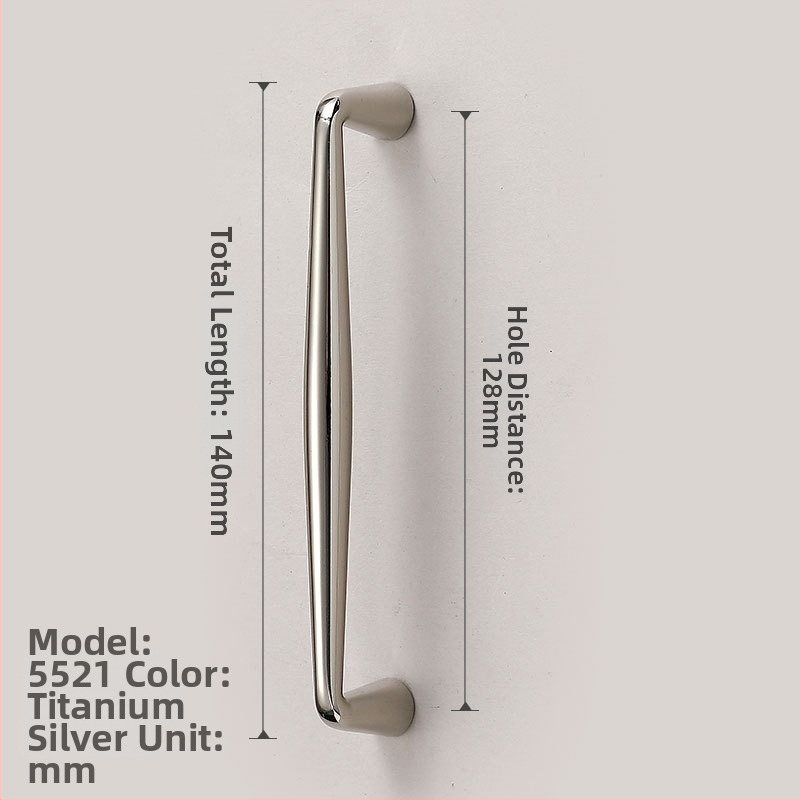 Baldų rankenos spintos durims | Šiuolaikinis paprastumas, cinko lydinys, liejimas spaudimu, modeliai 1215/5297/5521